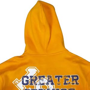 Sudadera con capucha y cremallera completa unisex, estilo vintage griego, informal, para universidad y streetwear, con bordado. - Product Image 3