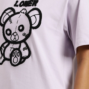 Camiseta de Algodón Transpirable para Mujer, de Alta Calidad, Gruesa, Resistente, Ecológica, con Bordado Personalizado y Estampado, para Verano, en Oferta - Product Image 6