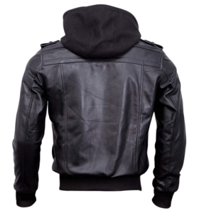 Chaqueta de cuero de doble botonadura transpirable reversible con cuello levantado de invierno para hombre con logotipo de Color personalizable de cuero PU - Product Image 6