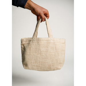 Stylish Ivory Cotton Shoulder Carryall <b>Bag</b> Stitched Design OEM ODM Bulk Wholesale Export - Product Image 1