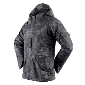 Chaqueta táctica de exterior para hombre con logotipo personalizado, sudadera con capucha, abrigo de camuflaje de invierno, chaqueta deportiva impermeable de softshell - Product Image 3