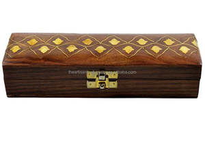 Stylish <b>Wooden</b> Chain <b>Box</b> with <b>Lid</b> Artisan <b>Wooden</b> Chain <b>Box</b> for Home Decor Organizer Flower Decor - Product Image 2