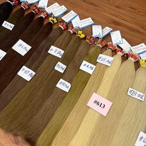 Cheveux russes en vrac, cheveux humains en vrac, extensions de cheveux multicolores, très haute qualité - Product Image 1