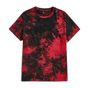 T-shirt unisexe en coton premium OEM 2026, tie-dye, impression personnalisée, coupe oversize, aspect vintage délavé, design vierge pour homme, tissu jersey - Product Image 3