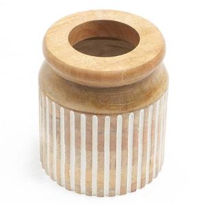 Nuevo Juego de Jarrones de Madera en Forma de Domo, Hechos a Mano con Acabado Natural, Decorativos para Flores, para Decoración de Mesa o Estante - Product Image 4
