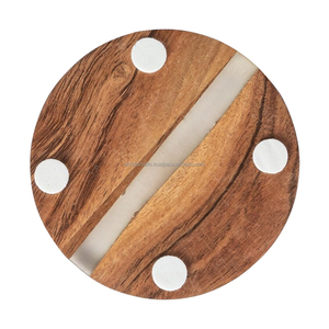 Nouvelle résine époxy de meilleure qualité, fabricant de sous-verres en bois d'Inde pour boire de la bière, du café et du thé par ARTISTIC CRAFTS - Product Image 2