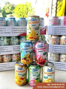 น้ำฝรั่งสุริ 330 มล. กระป๋อง เครื่องดื่มผลไม้ธรรมชาติ 100 บริกซ์ ความบริสุทธิ์ 70% ผลิตในเวียดนาม (ELLY-WA +84 82 95 26 179) - Product Image 5