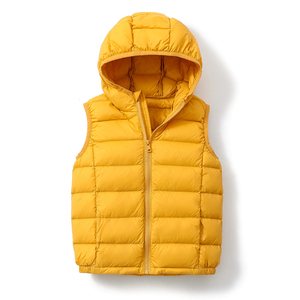 Gilet matelassé bleu clair pour homme avec fermeture éclair, coupe-vent, décontracté, pour l'hiver, en polyester rembourré, longueur standard - Product Image 5
