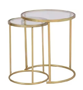 Table basse en métal de couleur noire, fabriquée en Inde, pour la maison, le salon, la cuisine, tables centrales. - Product Image 4