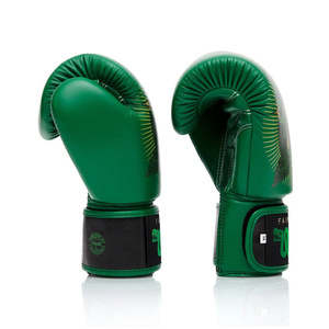 ปรับแต่งถุงมือชกมวยพิมพ์ลายดิจิตอลสีเขียว Fairtex ถุงมือชกมวยหนังแท้สั่งทำพิเศษ ถุงมือชกมวยไทยสำหรับฝึกซ้อม - Product Image 4