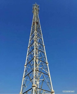Torre de Telecomunicaciones de Acero con Estructura de Celosía de 20m de Altura, 4 Patas Angulares, Antena de Microondas, Comunicación, Capacidad de Potencia de 10kV-500kV - Product Image 1