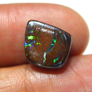 Ópalo de Boulder Australiano Natural, Cabujón de Ópalo de Fuego Verde de Boulder Australiano para Joyería, Piedra Preciosa - Product Image 2