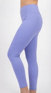 Leggings de sport taille haute lavande pour femmes, pantalon de yoga personnalisé OEM - Product Image 4