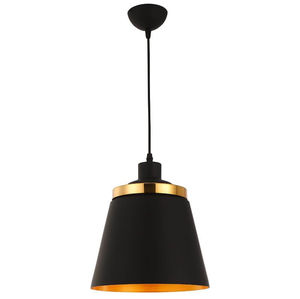 Lámpara Colgante de Madera de Nogal Negro de Alta Calidad con Detalles en Latón, Estilo Moderno para Cocina, Comedor y Dormitorio - Product Image 3