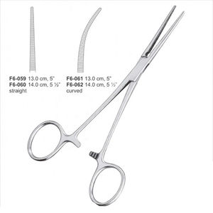 Pinzas de 23 cm para esponja hemostática y apósitos, manuales, para uso quirúrgico, rectas y curvas, instrumento médico de sujeción - Product Image 3