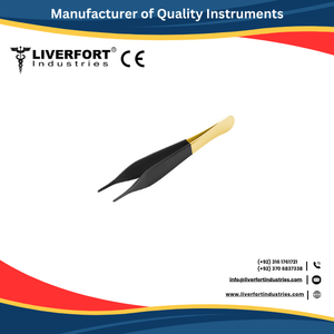 High Quality Artery Forceps Fine teeth, Straight 4" Black/Gold Micro Vascular & Plastic surgery German Steel Surgical Instrument - Product Image 4