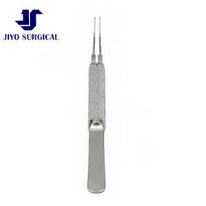 Pinces microchirurgicales Colibri 4 1/8 po avec dents délicates de 0,12 mm 1x2, configuration de pointe à 45 degrés et poignée à prise ronde - Product Image 4