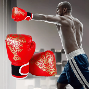 Gant de boxe en cuir blanc sur mesure de haute qualité avec logo de marque client - Product Image 4