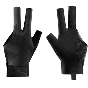 Hot Sale Customized Logo Sports Snooker <b>Gloves</b> Professional High Quality Unisex with Hook Loop Closure <b>Moisture</b> Wicking Non-Slip - Product Image 3