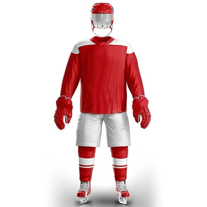Uniforme de hockey sobre hielo Wembly Sports Plus Size con sublimación digital, camisetas de manga larga y pantalones cortos en venta - Product Image 4