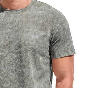 Adjustable Rate Men Acid Wash T-Shirt Fully Customized <b>Designs</b> 100% Cotton High Quality Anti-Pilling & Quick Dry Premium Quality - Product Image 2
