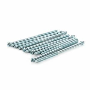 Tornillos para Madera PDC de Doble Rosca Métrica/Pulgada M6-M12, Cabeza Ranurada, Rosca Parcial, Clase 4.8 y 6.8, Acero al Carbono Zincado DIN - Product Image 1