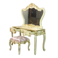 Ensemble de coiffeuse de luxe Ensemble de coiffeuse avec miroir et tabouret Coiffeuse pour meubles de chambre à coucher et meubles d'hôtel