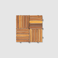 SMARTWOOD Carrelage en bois d'acacia naturel antidérapant pour terrasse, parquet extérieur en bois massif pour terrasse et bord de piscine – Fabricant