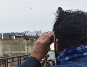 Cổ điển hải lý Brass Ống nhòm hải lý Brass 18 "Ống nhòm với tầng thường vụ bằng gỗ Tripod đứng - Product Image 3