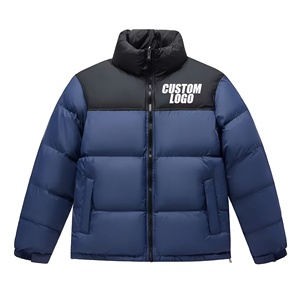 Chaqueta de Invierno Acolchada para Hombre, Corte Ajustado, Cuello Alto, Cierre de Cremallera, Diseño Casual, Personalizable con Estampado y Etiqueta - Product Image 1