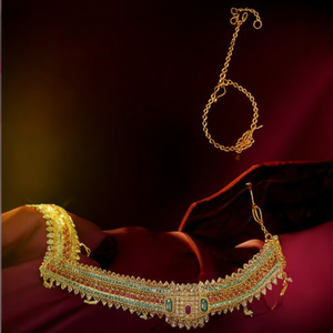 Nakshi Gold Plated Quartz Belly Chain-Classic Trendy Body Jewelry for Party and Wedding - Product Image 3
