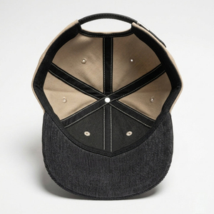 Gorra de Béisbol Beige de 6 Paneles con Visera Negra, Ajustada, Unisex, Informal, de Color Sólido, para las Cuatro Estaciones - Product Image 5