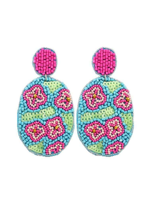 Bead-Encrusted Embroidered <b>Earrings</b> for Gifting Beaded <b>Drop</b> <b>Earrings</b> Fashion Accessories by MD HANDICRAFTS - Product Image 6