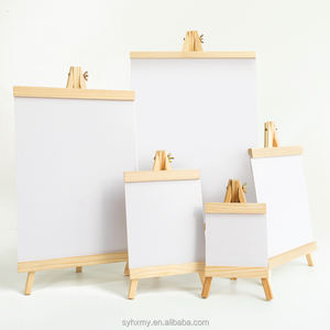 Caballete de madera para niños, <span class=keywords><strong>pizarra</strong></span> <span class=keywords><strong>blanca</strong></span> de dibujo ajustable y tablero de caballete, caballete de arte para 3 ~ 12 años, pintura para niños y niñas - Product Image 1