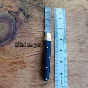Cuchillo plegable de caza al aire libre de alta calidad con mango de cuerno de toro, cuchillo táctico de supervivencia al aire libre al por mayor OEM - Product Image 4