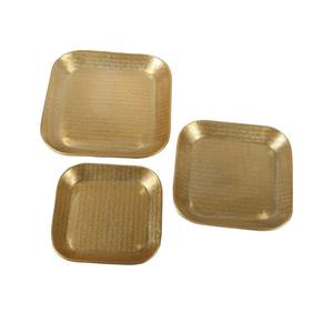 Bandeja de Servir de Latón Forjado a Mano con Textura Única y Atractivo Artístico para Decoración de Mesa - Product Image 4