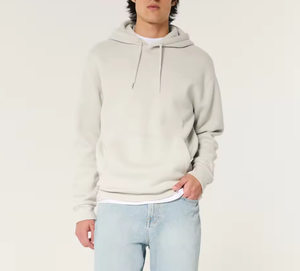 Sweat-shirt à capuche minimaliste personnalisé pour homme – Sweat-shirt en molleton de coton mélangé de qualité supérieure - Product Image 2