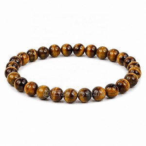Rhodonite Round Bead Bracelet Natural <b>Pink</b> Gemstone <b>Healing</b> Polished Bracelet Crystal Wholesale India Stretch Crystal Bracelet - Product Image 5