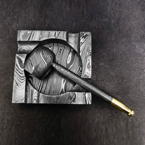 Cenicero de Metal con Patrón Damasco Premium, Cenicero Duradero Hecho a Mano para Cigarrillos y Cigarros, para Uso en el Hogar y la Oficina - Product Image 4