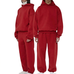 Ensemble de survêtement unisexe en molleton 100 % coton personnalisé pour l'hiver, avec option grandes tailles, pantalon de jogging et sweat à capuche à séchage rapide, marque privée - Product Image 4