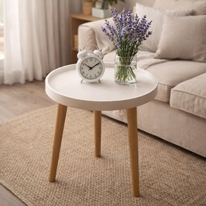 Mesa de Centro de Madera Pequeña, Moderna, de Estilo Nórdico, Duradera y Ecológica, para Sala de Estar, Comedor, Sofá, Apartamento, Venta al por Mayor - Product Image 4