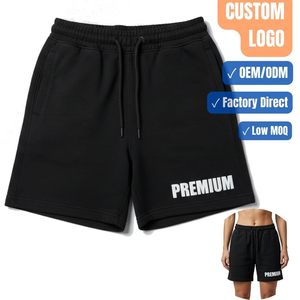 Shorts de sport en molleton de coton doux pour femmes grandes tailles avec cordon de serrage – Fournisseur direct d'usine - Product Image 1