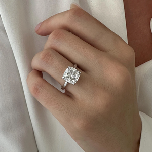 Classic <b>Cushion</b> Cut Diamond Solitaire <b>Ring</b> Solid White Gold <b>Ring</b> For Her IGI Certified Classic Bridal <b>Ring</b> Proposal Jewelry - Product Image 6