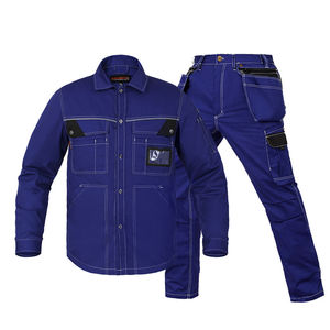Overol de Trabajo Resistente para Hombre, Color Azul Marino, Poliéster, Antipolvo, Uniforme, Manga Larga, Múltiples Bolsillos - Product Image 5