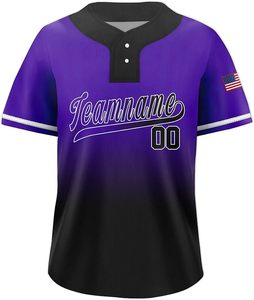 Custom Sublimation Gradient Design Baseball Jersey Breathable Sports Team Set Digital Printed Baseball Uniform - Product Image 4