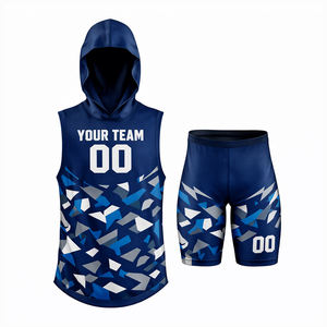 7 <b>On</b> 7 Football Set American Flag Hooded Football 7v7 Football Compression Custom Custom OEM - Product Image 2