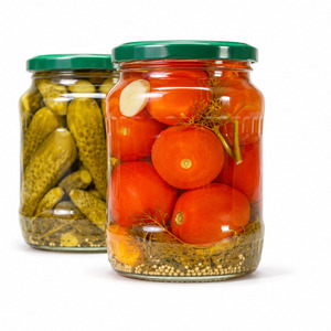 Delicious Hot Sale Big Sale <b>Pickled</b> Assorty Cucumber and Tomato in Vinegar Packed in 500ml Mason <b>Jar</b> - Product Image 1