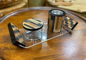 Ensemble de cadeaux du Ramadan : Mubkhar Bakhoor religieux fait main de qualité supérieure avec incrustations, parfum Océan Coriandre, encens indien en bâtonnets, Édition Unie - Product Image 3