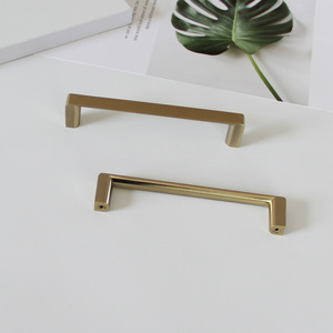 Hot Selling Modern Minimalist Zinc Alloy Hardware Products Brushed <b>Gold</b> Cabinet <b>Pulls</b> for Kitchen Bathroom and Bedroom Furniture - Product Image 6