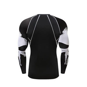 เสื้อแรชการ์ดผู้ชายแขนสั้นรุ่นล่าสุดปี 2026 สำหรับออกกำลังกาย พร้อมตัวเลือกขนาดและโลโก้แบบกำหนดเองสำหรับการส่งออก - Product Image 2